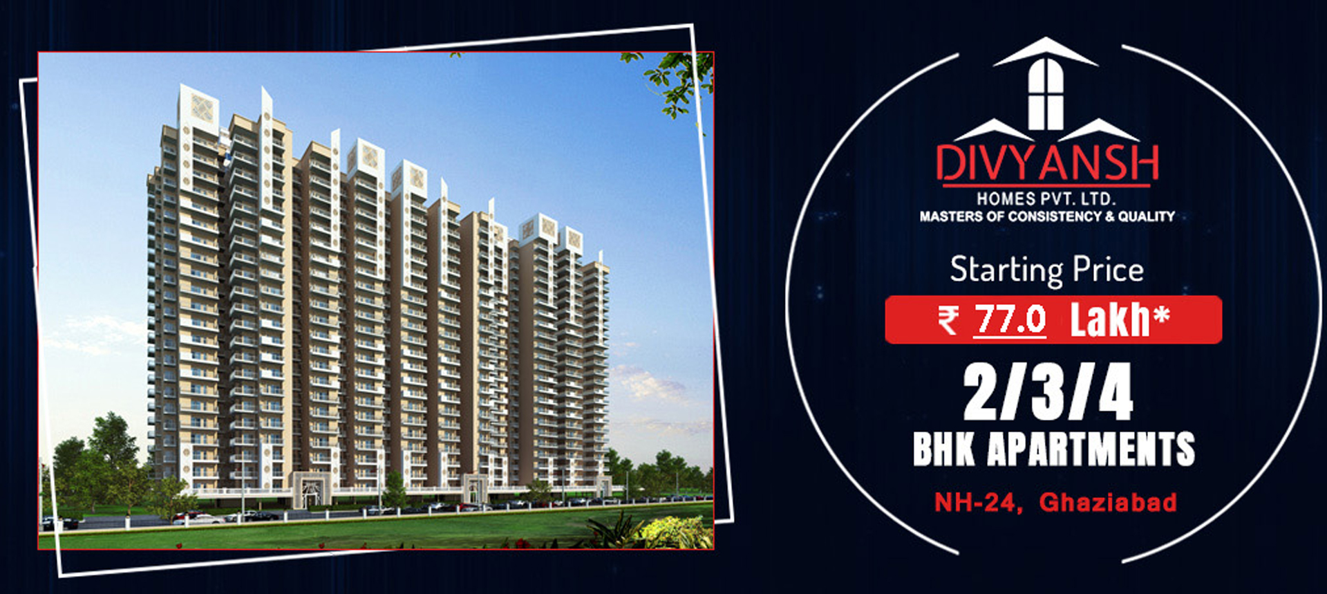 2, 3 and 4 BHK Apartment at NH 24 Ghaziabad